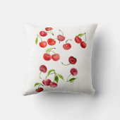 赤さくらんぼさくらんぼの水色 クッション (裏面)