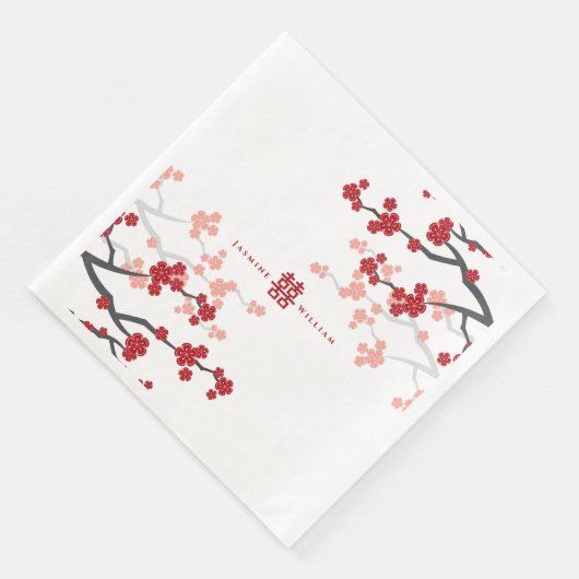 赤さくらんぼの花と習氏中国のの結婚二倍 (コーナー)