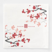 赤さくらんぼの花と習氏中国のの結婚二倍 (正面)