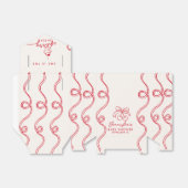 赤さくらんぼカップケーキピンクガールベビーシャワー フェイバーボックス (折り畳みなし)