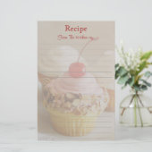 赤さくらんぼカップケーキ並びレシピ文房具 (スタンド正面)