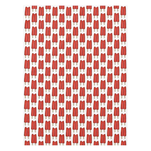 赤さくらんぼツイポップ・アートのンポプシクルアイスロリーサマーフード テーブルクロス (正面)