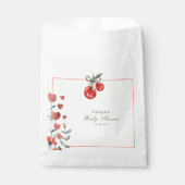 赤さくらんぼハートフローラ フェイバーバッグ (正面)