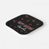 赤さくらんぼパーソナライズされたパーティー ペーパープレート (傾斜あり)