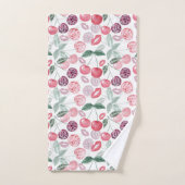 赤さくらんぼベリスタイリッシューのフルーツバスタオルセット バスタオルセット (ハンドタオル)