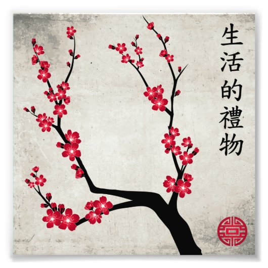 赤さくらんぼ三芸「生命の賜物」 フォトプリント            (正面)