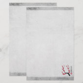 赤さくらんぼ三芸「生命の賜物」 便箋 (正面/裏面)
