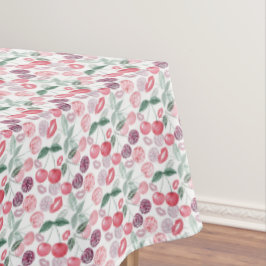 赤さくらんぼ果実スタイリッシュ テーブルクロス