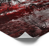 赤さくらんぼ花の木のポスター ポスター (角)