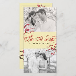 赤さくらんぼ花咲きアジア禅桜花写真 セーブザデート