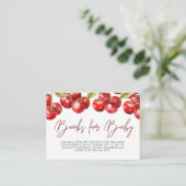 赤さくらんぼ赤ちゃんシャワーベビー エンクロージャーカード (スタンド正面)