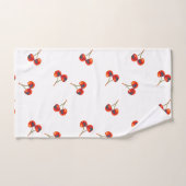 赤さくらんぼ バスタオルセット (ハンドタオル)