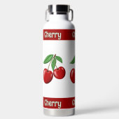 赤さくらんぼ パーソナライズされた ウォーターボトル (正面)