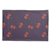 赤さくらんぼ 枕カバー (裏面)