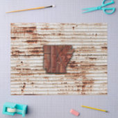 赤さびアーカンソーの形 薄葉紙 (クラフト)