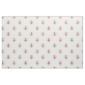 赤さび航海のいかり/赤さび結び目 ファブリック (ファットクウォーター)