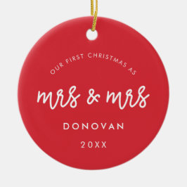 赤さん夫妻の初めてのクリスマスがかわいい セラミックオーナメント