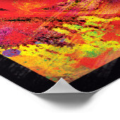 赤すごい人グランジ ポスター (角)