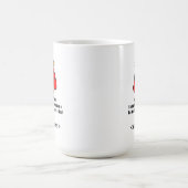赤すごい素晴らし岬のオレンジキャット コーヒーマグカップ (中央)