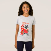 赤ずきんちゃんの女の子の誕生会 Tシャツ (正面フル)