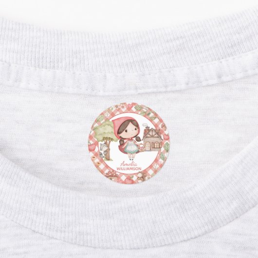 赤ずきんちゃん 幼稚園 保育園 ラベル (貼付)