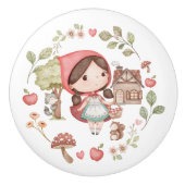 赤ずきんのかわいいファンタジー セラミックノブ (正面)
