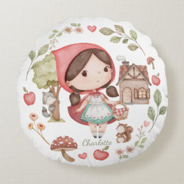 赤ずきんのかわいいファンタジー ラウンドクッション