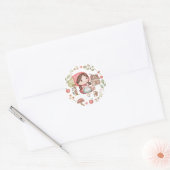 赤ずきんのかわいいファンタジー ラウンドシール (封筒)