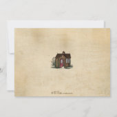 赤ずきんのパーティー招待状 招待状 (裏面)