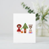 赤ずきんのピクニック ポストカード (スタンド正面)