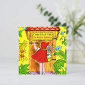 赤ずきんの誕生日の訪問 招待状 (スタンド正面)