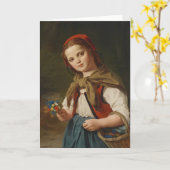 赤ずきん カード (黄色い花)