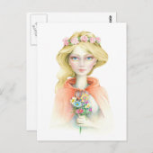 「赤ずきん」スコット・ハウデン著 ポストカード (正面/裏面)