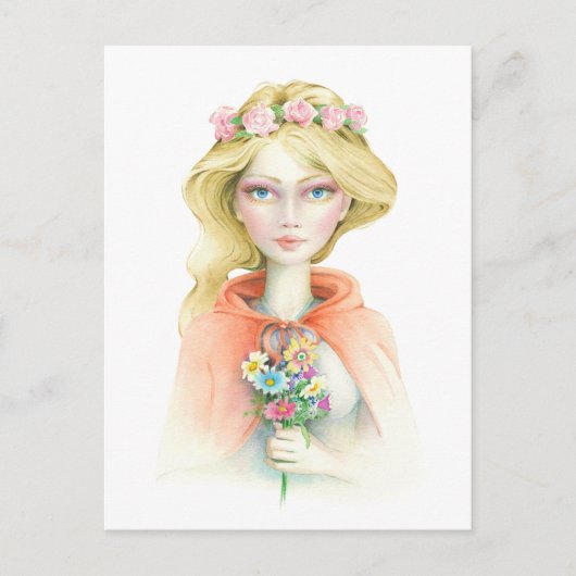 「赤ずきん」スコット・ハウデン著 ポストカード (正面)