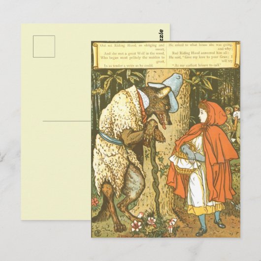 赤ずきん ポストカード (正面/裏面)