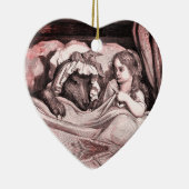 赤ずきん - リトル・レッド・ライディング・フード - グリム セラミックオーナメント (右)