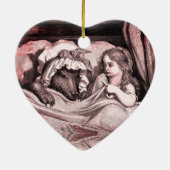 赤ずきん - リトル・レッド・ライディング・フード - グリム セラミックオーナメント (裏面)