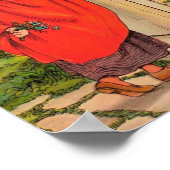 赤ずきん レトロ ポスター (角)