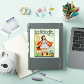 赤ずきん ヴィンテージ かわいい シール (iPadカバー)