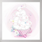 赤ちゃんうさぎのポスター ポスター (正面)