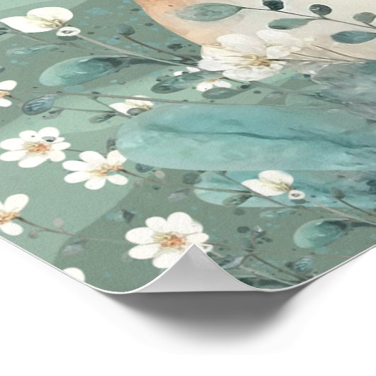 赤ちゃんうさぎのポスター ポスター (角)