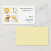 赤ちゃんおもしろいの動物とかわいい 名刺 (正面/裏面)