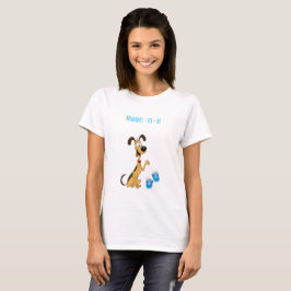 赤ちゃんお披露目・ドッグリコの赤ちゃん男の子おめでとうMom Tシャツ