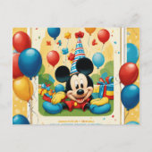 赤ちゃんお誕生日おめでとうカード インビテーションポストカード (裏面)