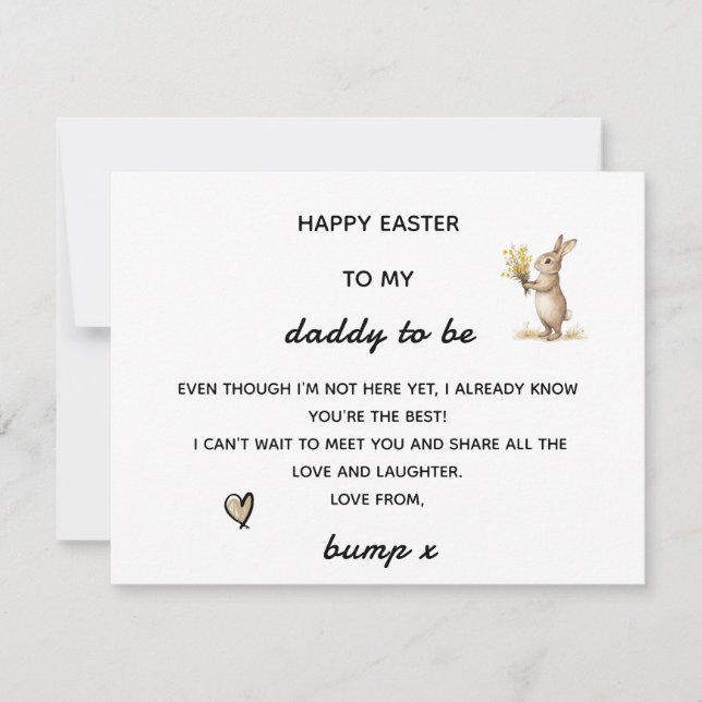 赤ちゃんからお父さんへ　HAPPY EASTER (正面)