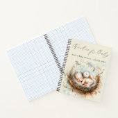 赤ちゃんかわいいコウノトリ赤ちゃんシャワーの願いゲストブック ノートブック (内部)