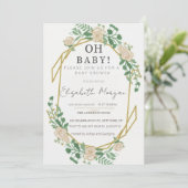 赤ちゃんかわいらしシャワー 招待状 (スタンド正面)