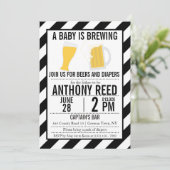 赤ちゃんがうまれる！おむつとビールパーティーのご案内 招待状 (スタンド正面)