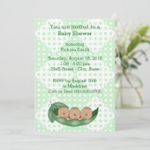 赤ちゃんがさやに三つ子をシャワー 招待状 (スタンド正面)