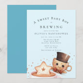 赤ちゃんができあがり中 招待状 (正面/裏面)